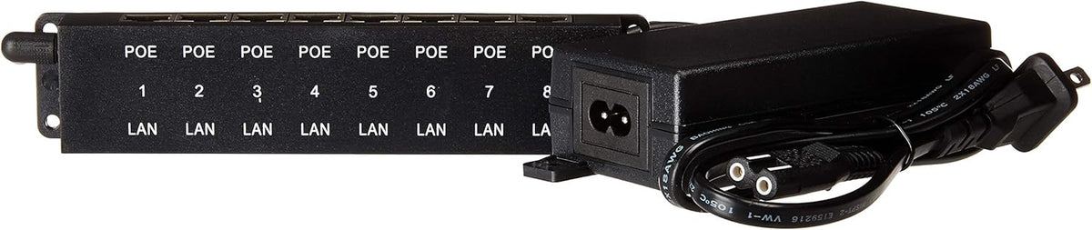 8 Port Passive PoE Injector with 48V 60W Power Supply, Pack of 2 M6789