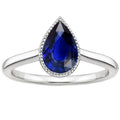 2.50 CT Pear Ceylon Sapphire Solitaire Engagement Ring Q891900