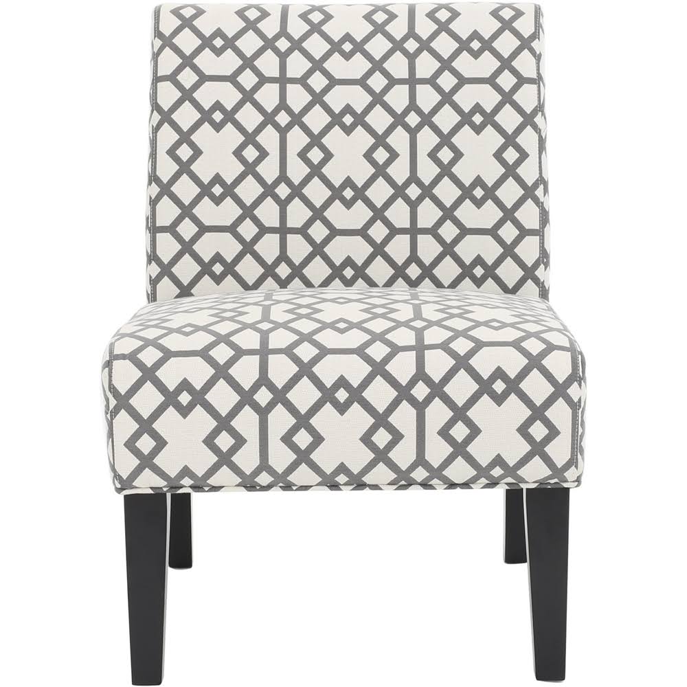 Gray Fabric Accent Chair Q112