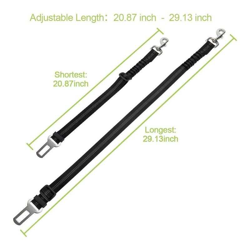 Dog Car Harness Seat Belt Set Adjustable Mesh Breathable C9791