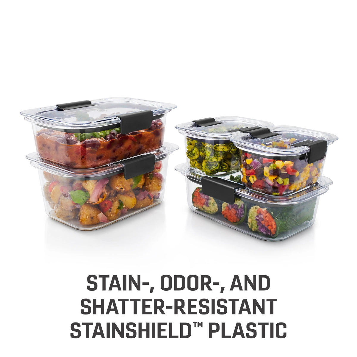 10-Piece Clear Airtight Food Storage Containers J702359