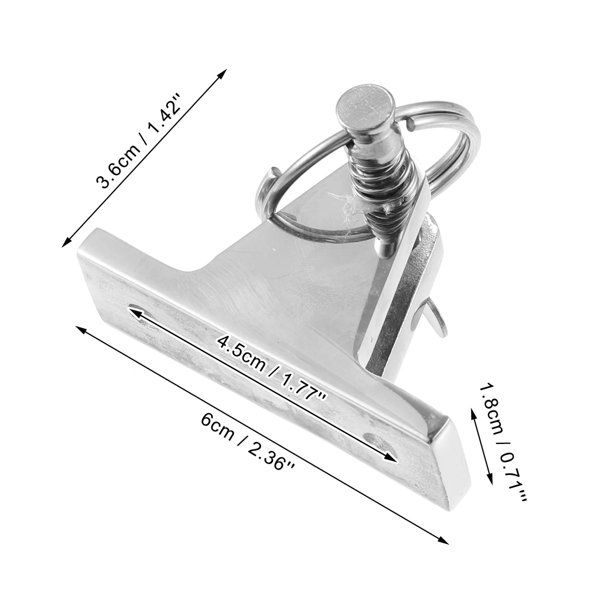 4pcs 316 Stainless Steel Deck Hinge with Pin and Ring B8571