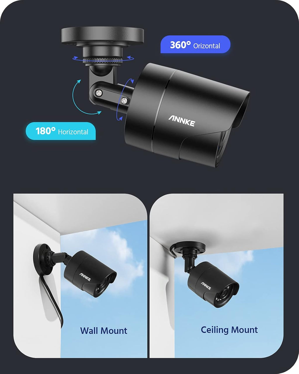 1080p Security Camera Bullet Wired Camera IP66 Weatherproof Analog Surveillance Camera X190