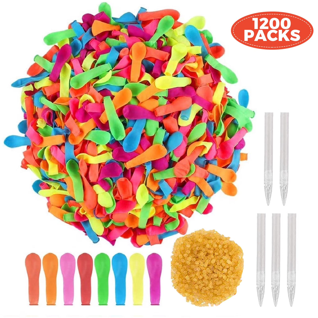 1200Pcs Multicolor Self Sealing Water Balloons D43355