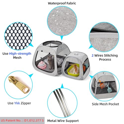 Portable Foldable Cat Playpen D3880