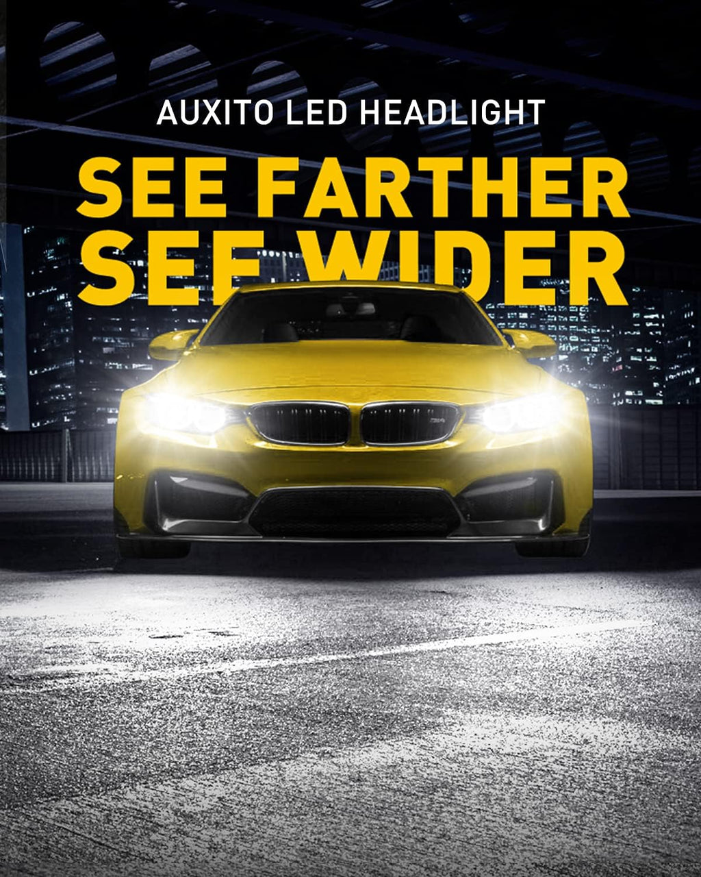 9006 LED Headlight Bulbs, 6500K Xenon White, Pack of 2 I765