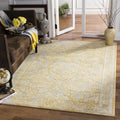 Ivory Gold Bordered Area Rug 10' x 14' X170