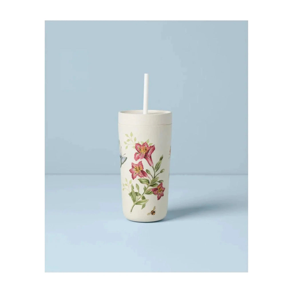 Bamboo Tumbler With Straw O413591