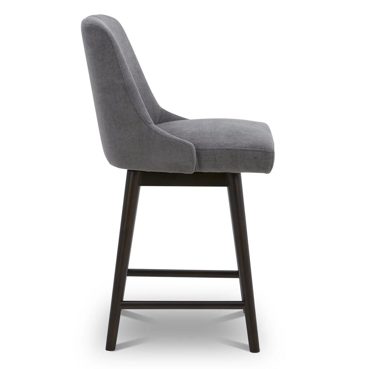26 inch Swivel Upholstered Fabric Barstool T948
