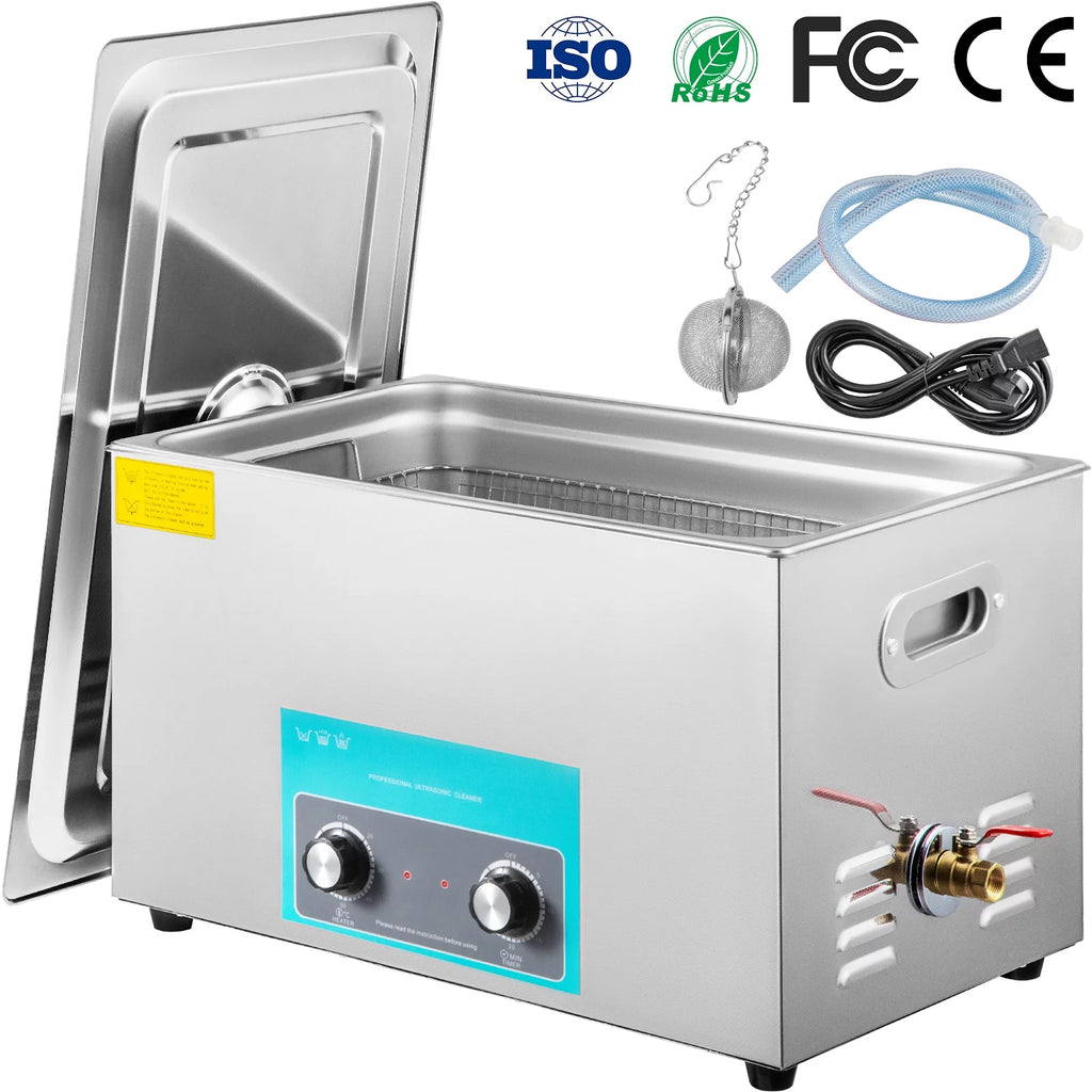 30L Ultrasonic Cleaner 304 Stainless Steel with Heater Timer G41657