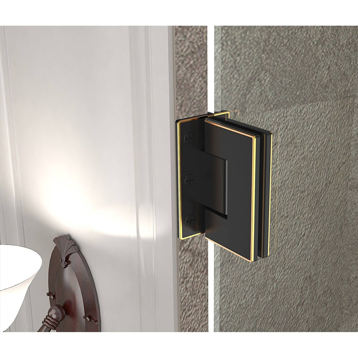 Hinged Frameless Shower Door D8708