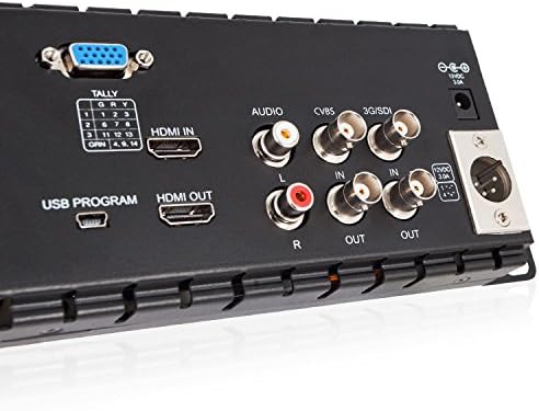 Triple 5" 2RU 800×480 Broadcast LCD Rack Mount Monitor with 3G-SDI, HDMI, AV Input and Output N394
