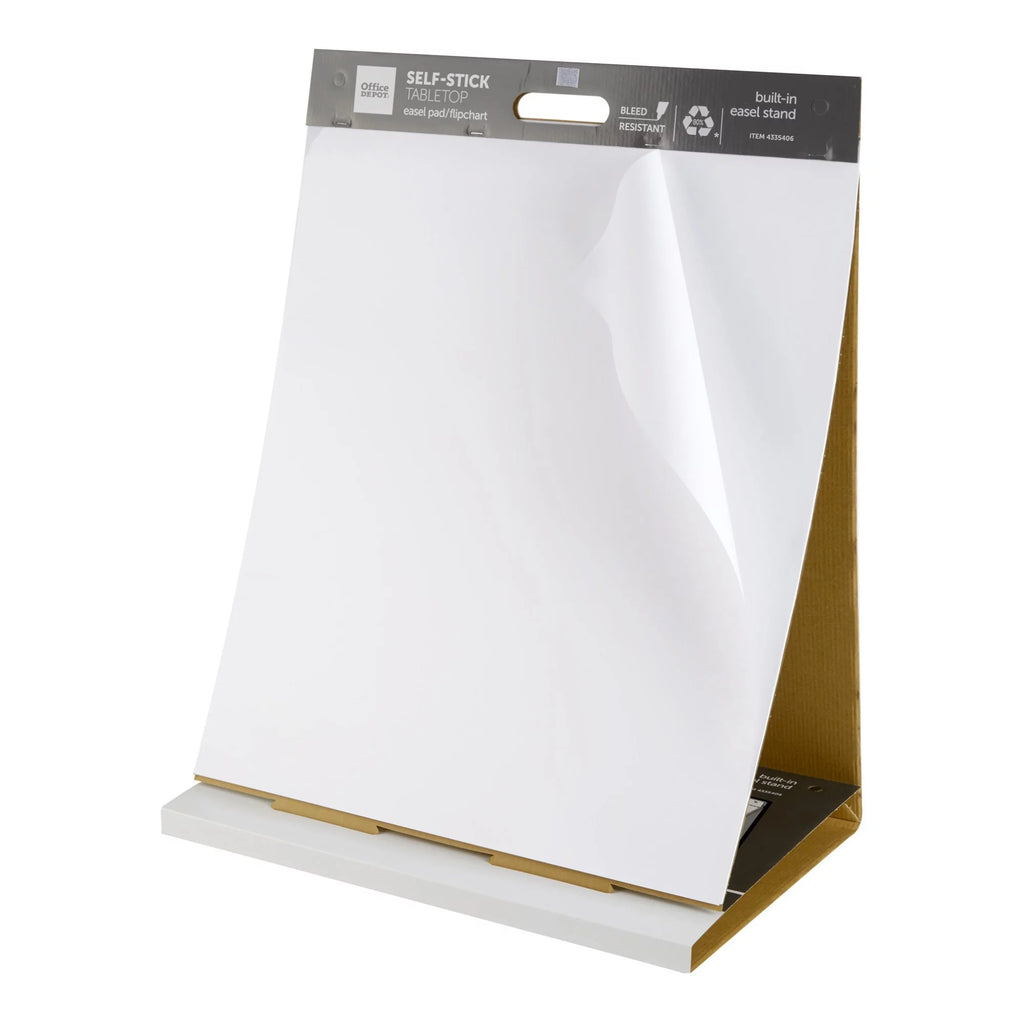 Self-Stick Tabletop Easel Pad, 20" x 23", 20 Sheets, 80% Recycled, White S7648