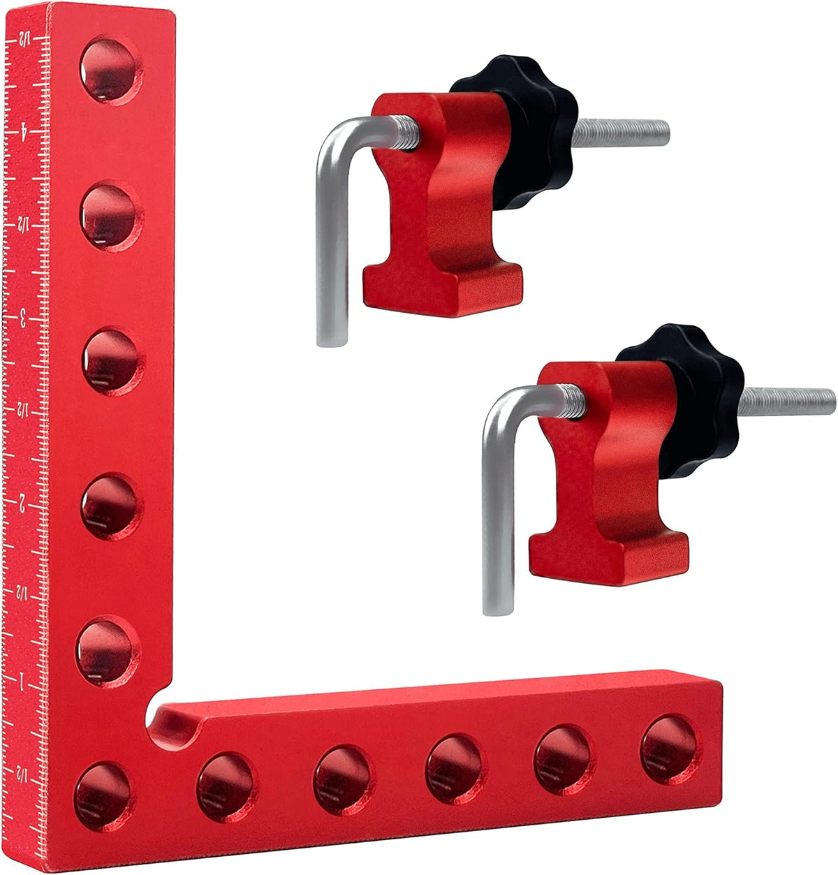 4 Pack 5.5 inch Aluminum 90 Degree Positioning Squares Q63051