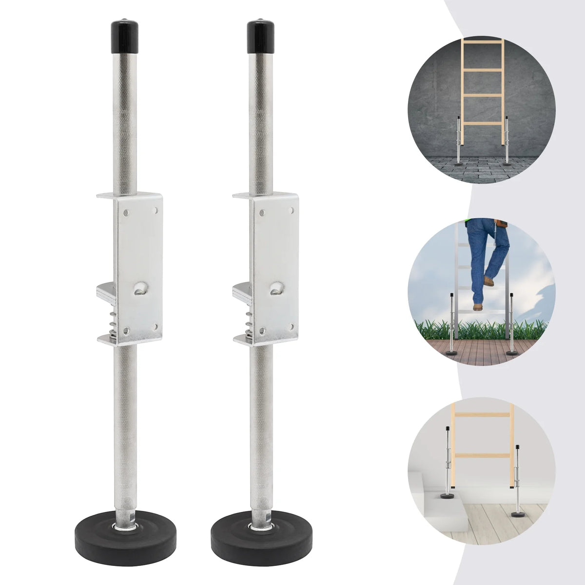 Adjustable Ladder Leveler Stabilizer Leg Tool 330 lbs T24056