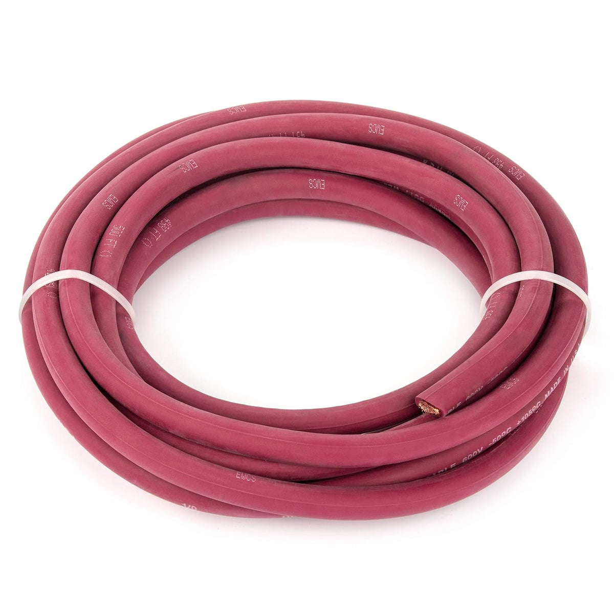 1/0 Gauge Welding Cable 600 Volt Red 10 Feet Z643668