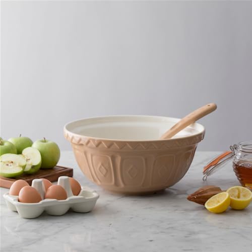 Beige 29 cm Earthenware Mixing Bowl P82489