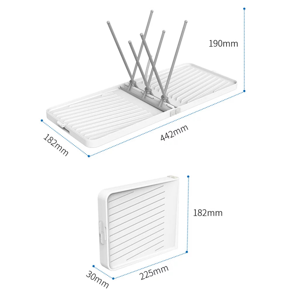 Foldable Bottle Drying Rack with Tray R921