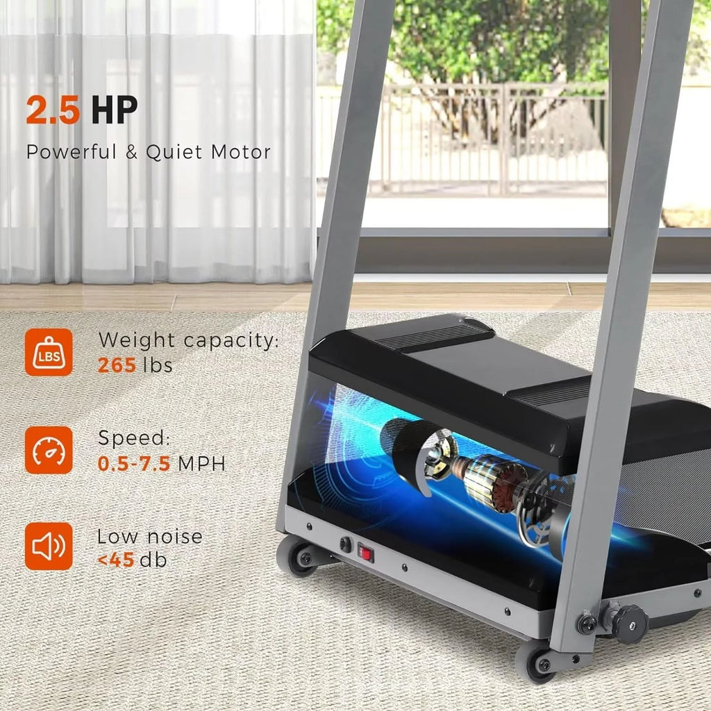 Folding Electric Treadmill with Bluetooth Speaker V32037