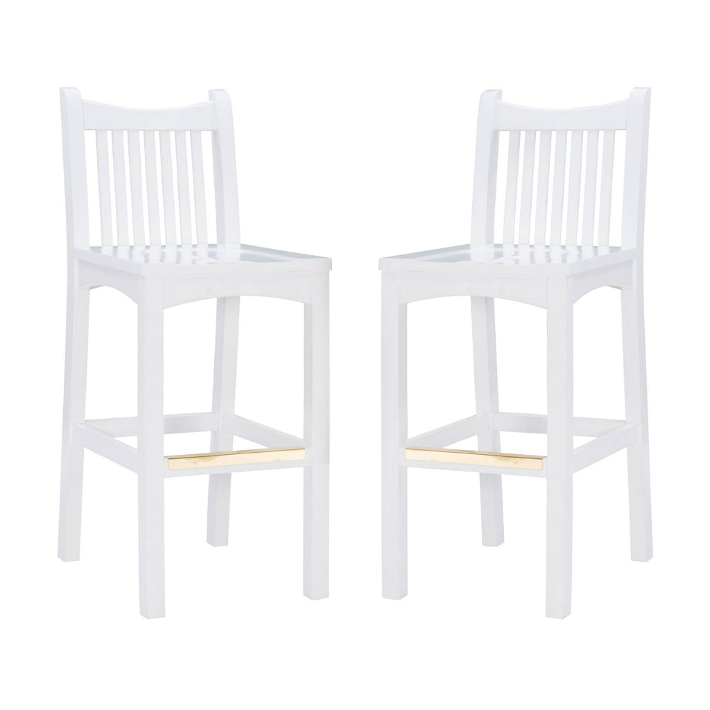 White Leola Barstools Set of 2 S443