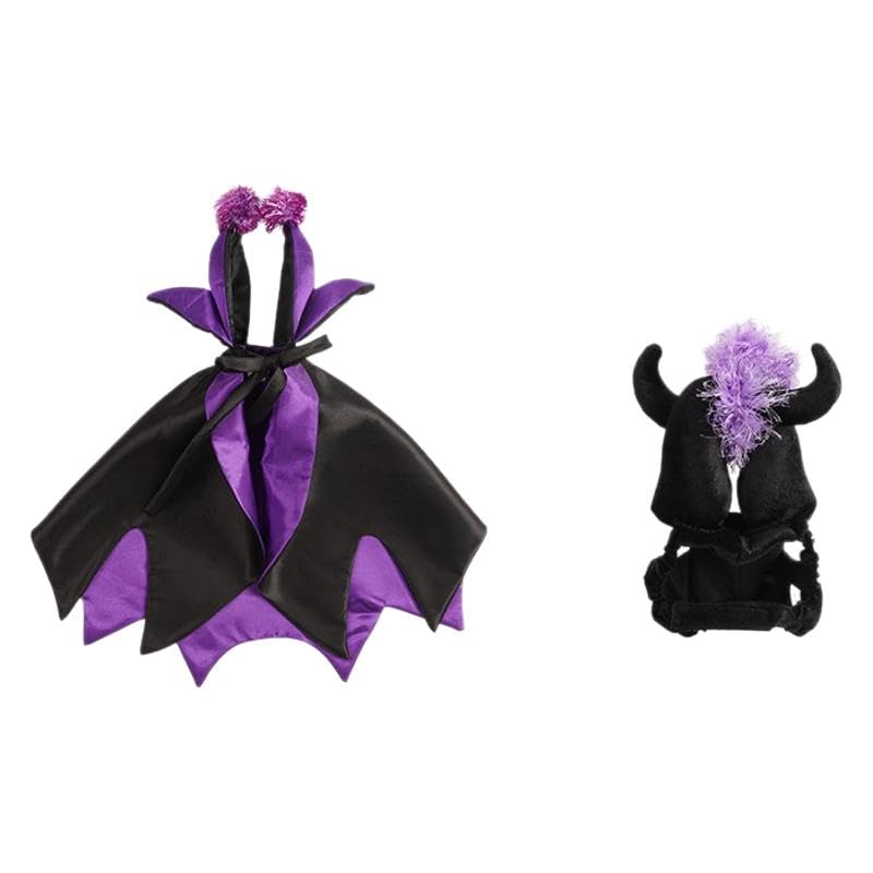 Pet Vampire Costume with Bat Wing Cape and Witch Hat N24656