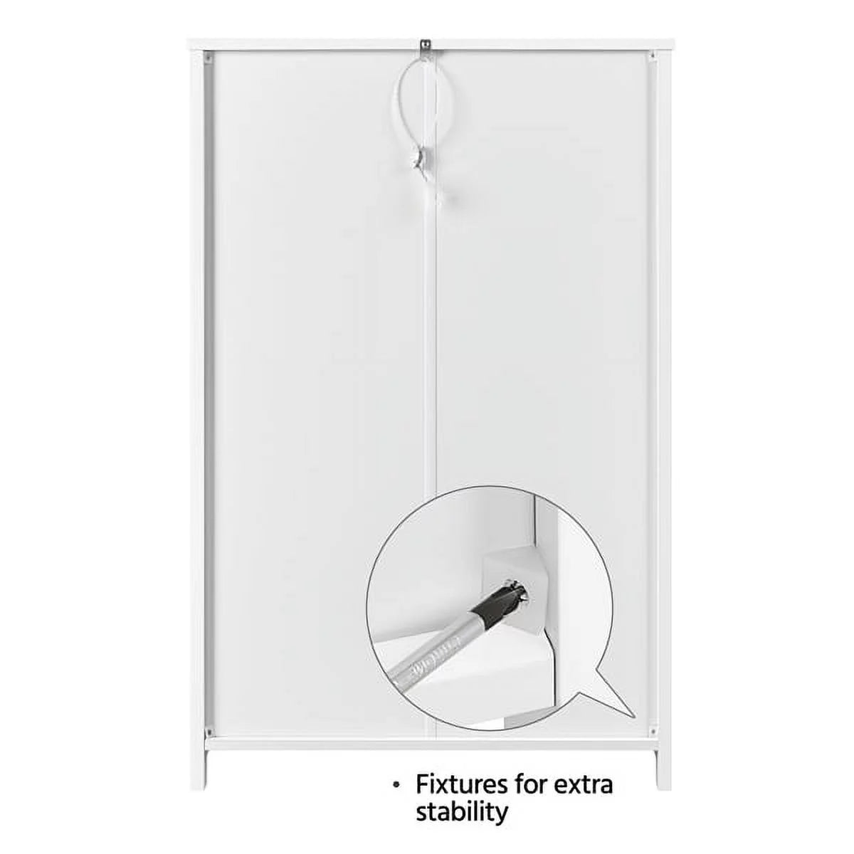 White Wooden Floor Cabinet Z866