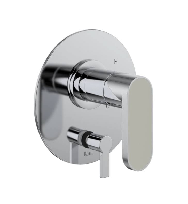 Matte Black Pressure Balance Trim with Diverter with Lever Handle K157