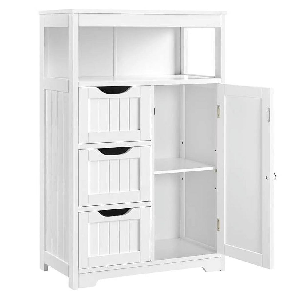 White Wooden Floor Cabinet Z866