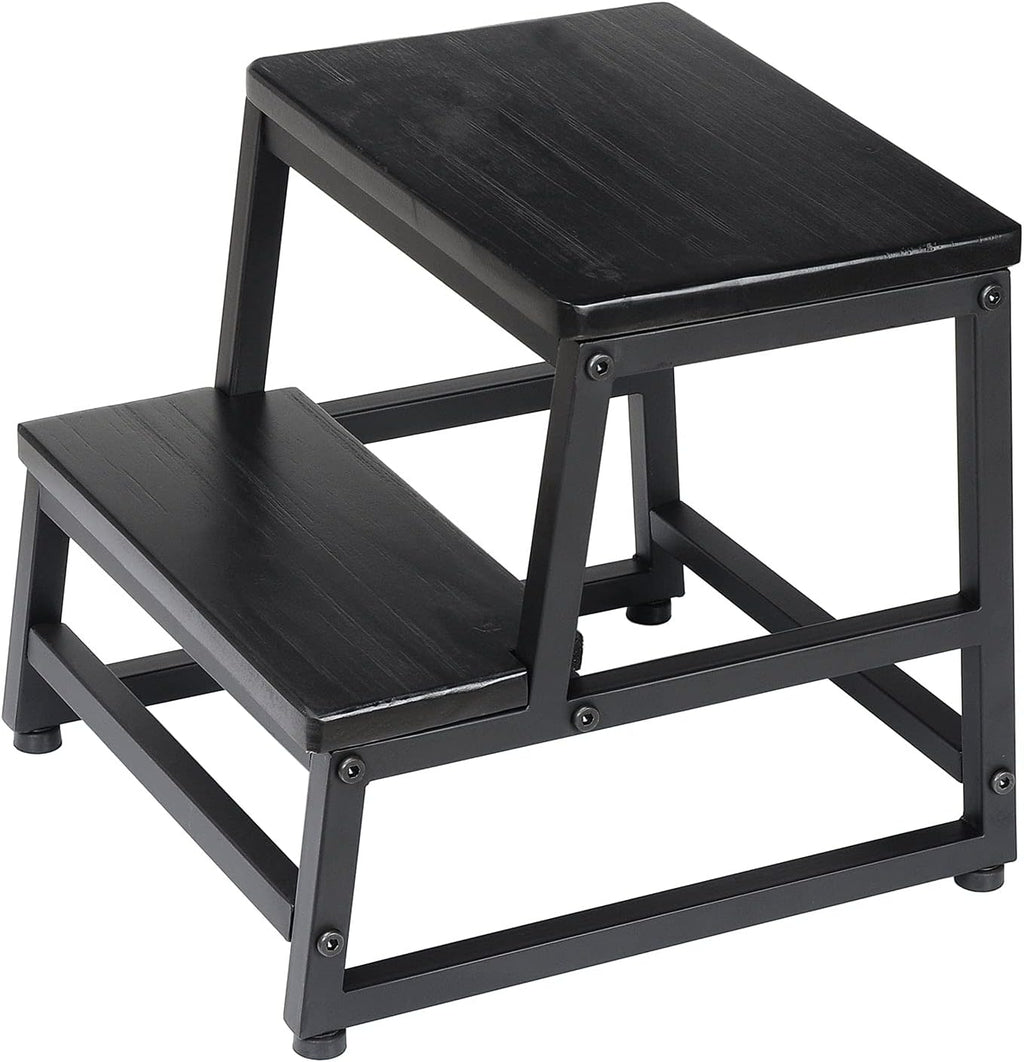 Dark Walnut Bed Steps 500lb Load Capacity Pack of 2 P2146