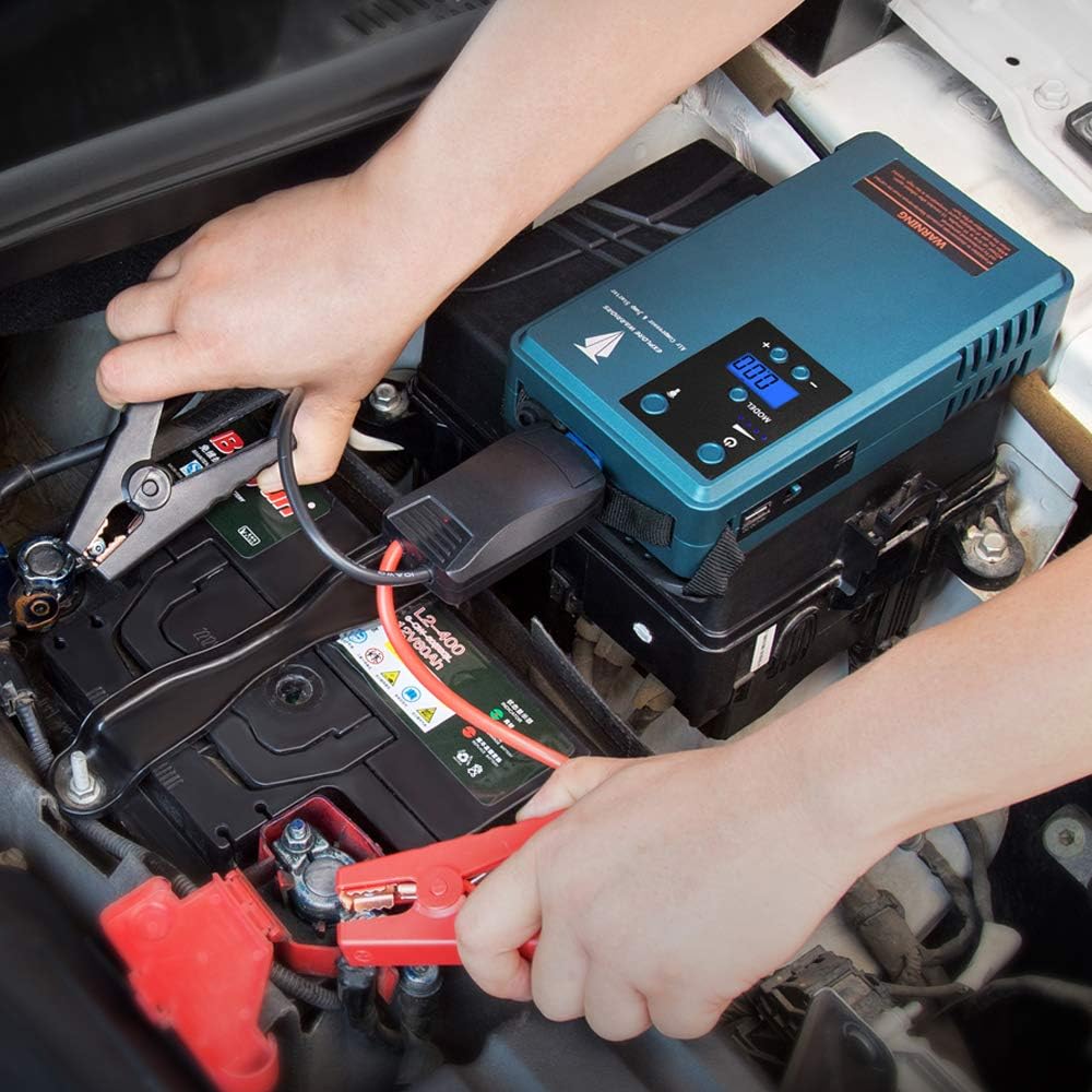 10200Ma 500A Peak Current Portable Jump Starter with Air Compressor Q852