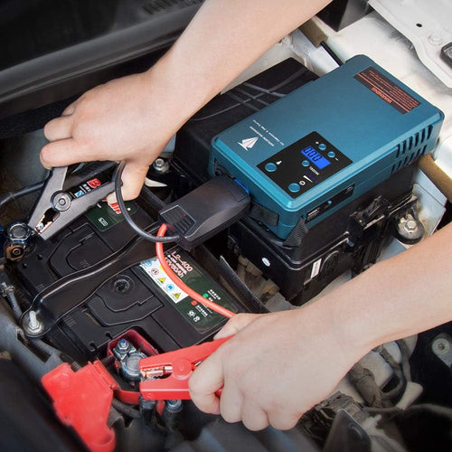 10200Ma 500A Peak Current Portable Jump Starter with Air Compressor Q852