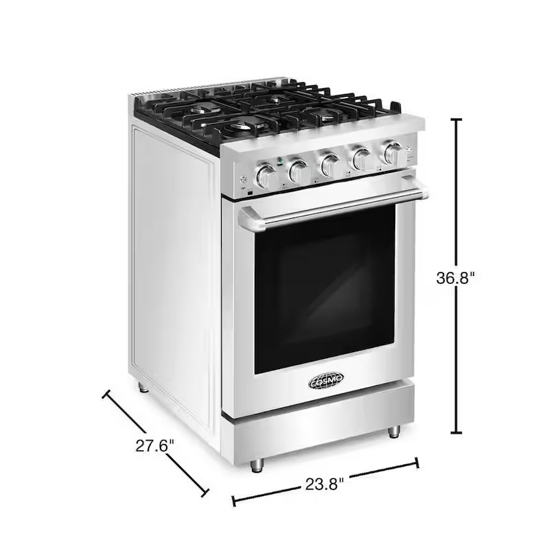 24 in. Gas Range with Single Convection Oven in Stainless Steel G5616