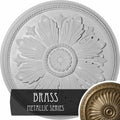 23 5/8x22OD x 1 1/2x22P Ceiling Medallion, Hand-Painted Brass L2281