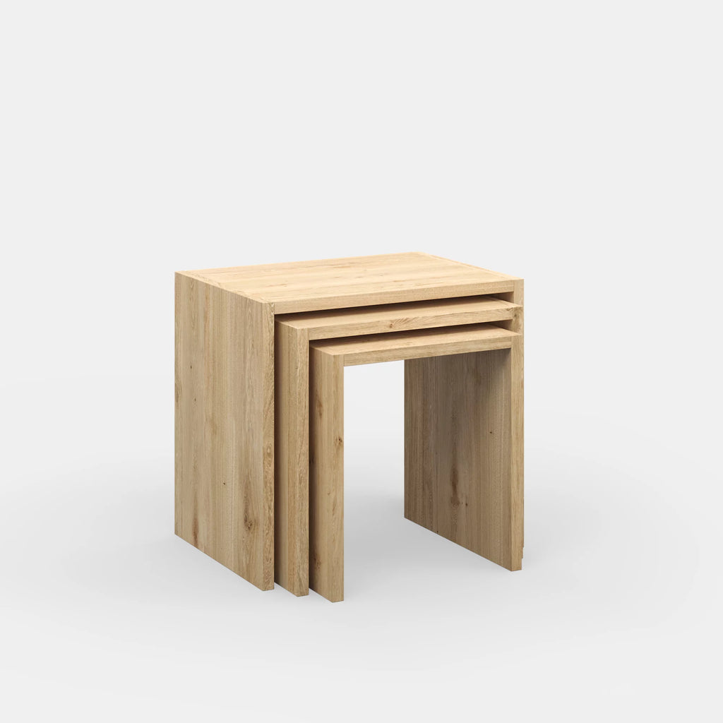 Oak Modern Nesting Table Set D9269