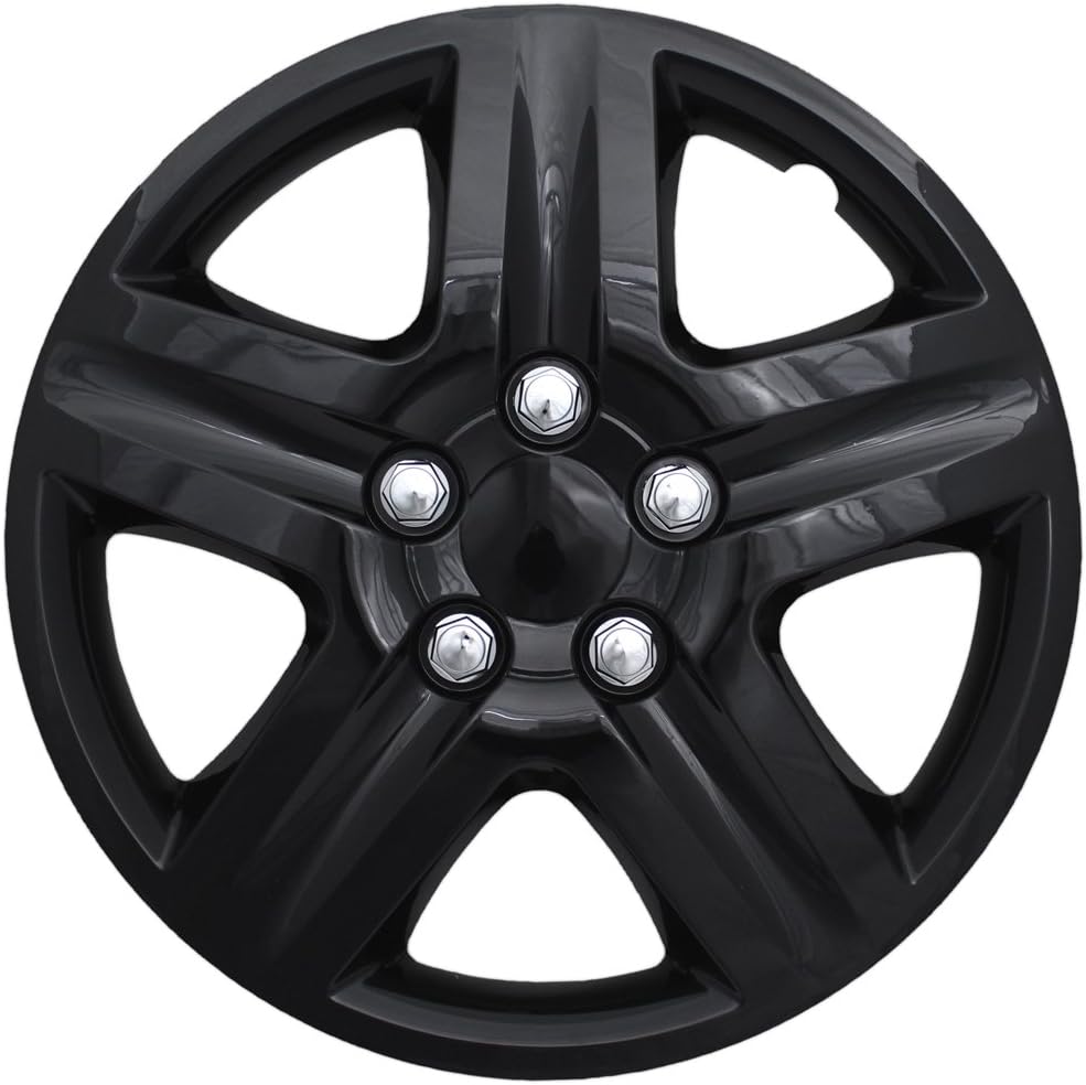 16 inch Black Snap On Wheel Covers Pack of 4 K290