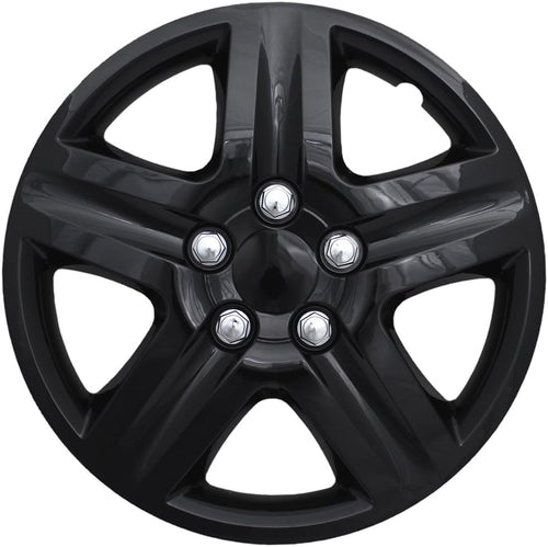 16 inch Black Snap On Wheel Covers Pack of 4 K290