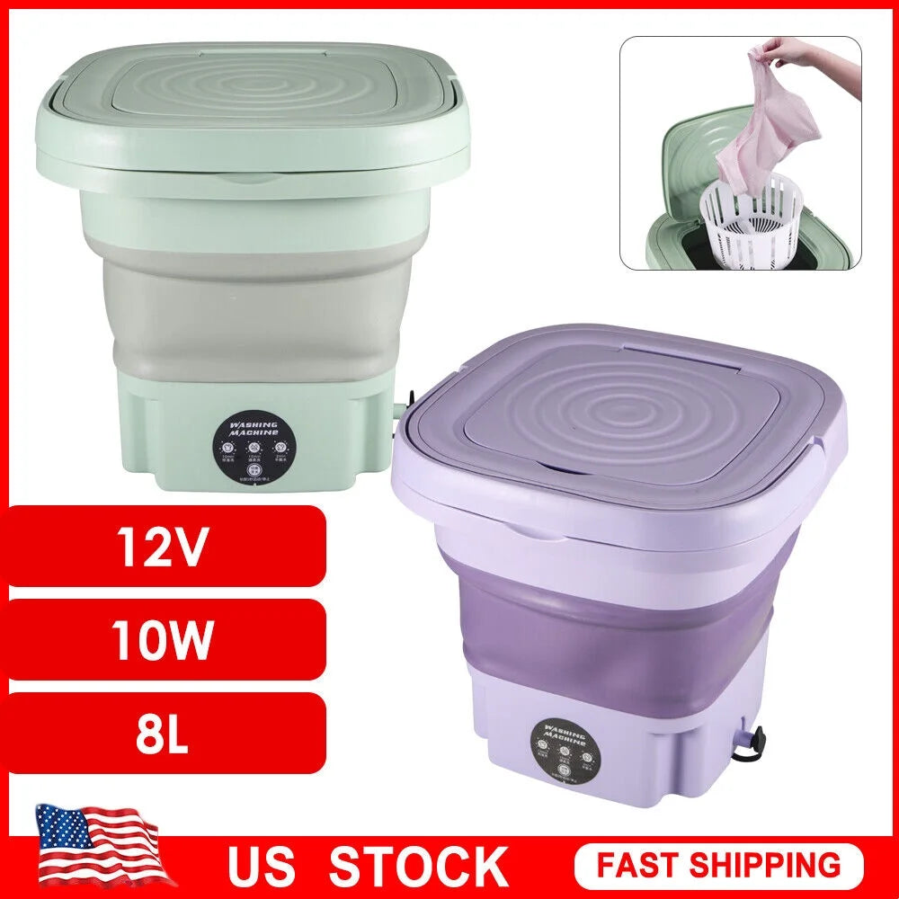 Portable Washer with Drying, 8L Mini Machine R729
