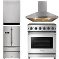 30 in. Natural Gas Range, Range Hood, Refrigerator, Dishwasher I766093