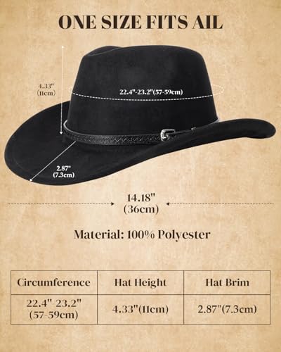 Cowboy Hat Wide Brim F61088