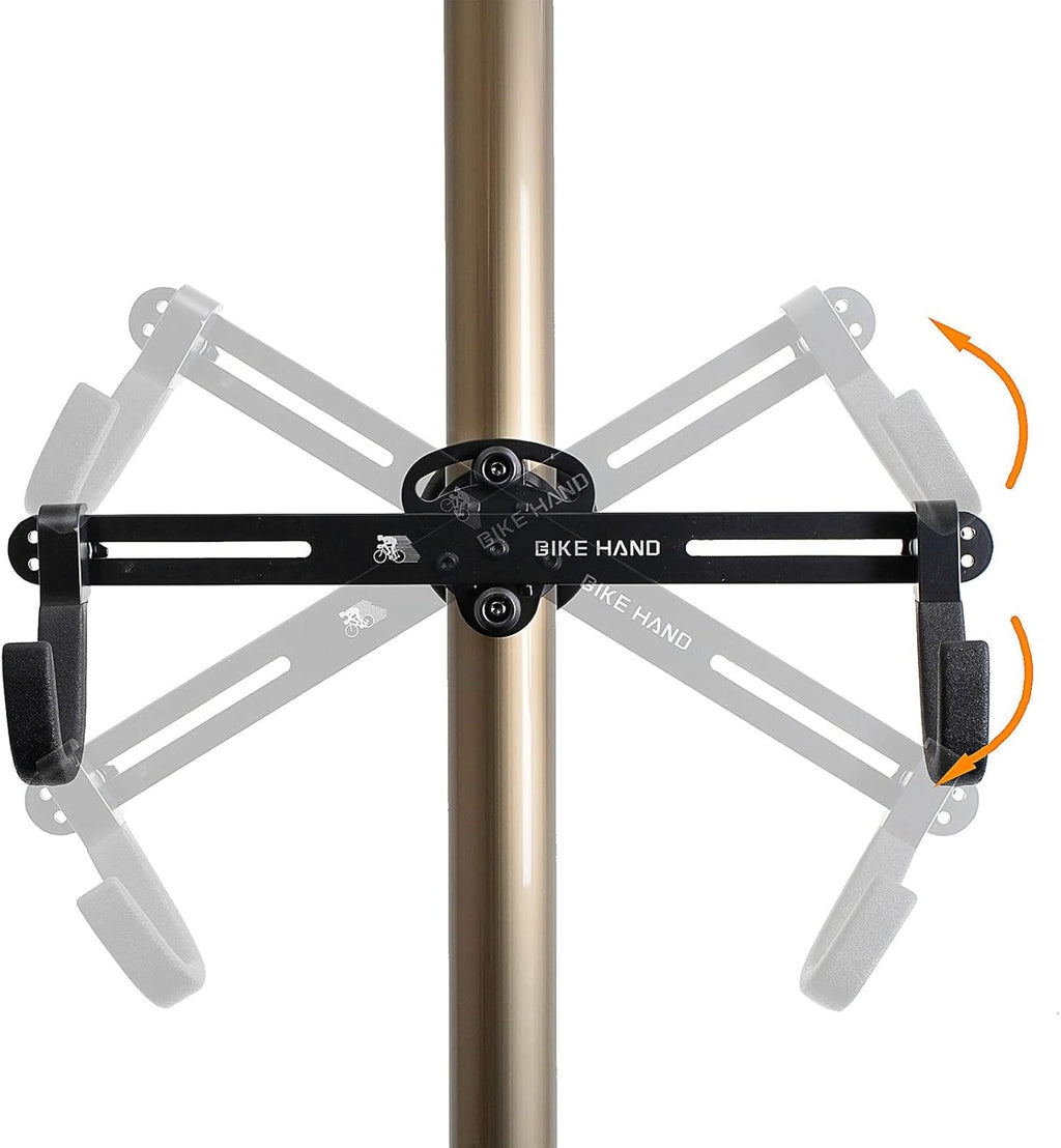 Floor to Ceiling Indoor 2 Bike Bicycle Vertical Dual Hanger Parking Rack Storage Pole Stand A821
