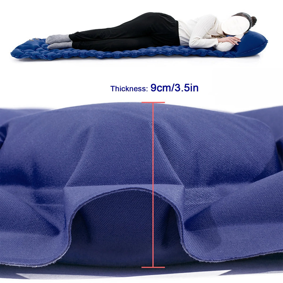 2 Person Waterproof Camping Mat with Air Pillow D5053