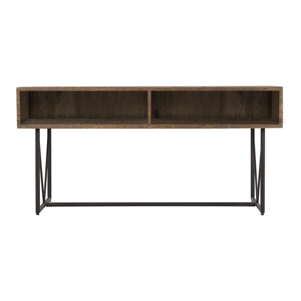 Wood Writing Desk with Steel Base J761783