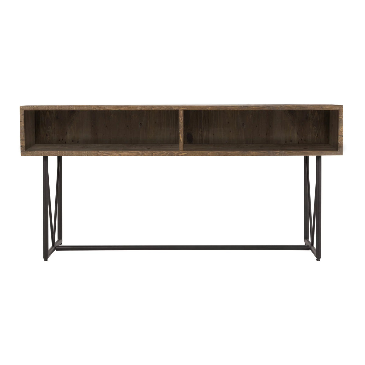 Wood Writing Desk with Steel Base J761783