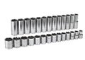27 Piece 1/2" Drive SAE Socket Set V2581