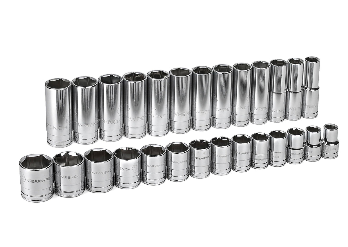 27 Piece 1/2" Drive SAE Socket Set V2581