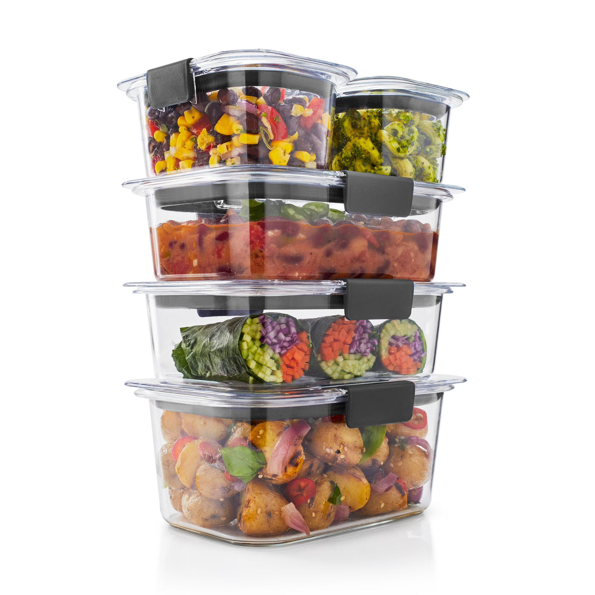 10-Piece Clear Airtight Food Storage Containers J702359