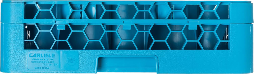 20 Compartment Glass Rack with 1 Extender, Blue (Pack of 4) U868