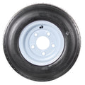 4.80-8 Trailer Tire On Rim White 5 Lug Wheel E367