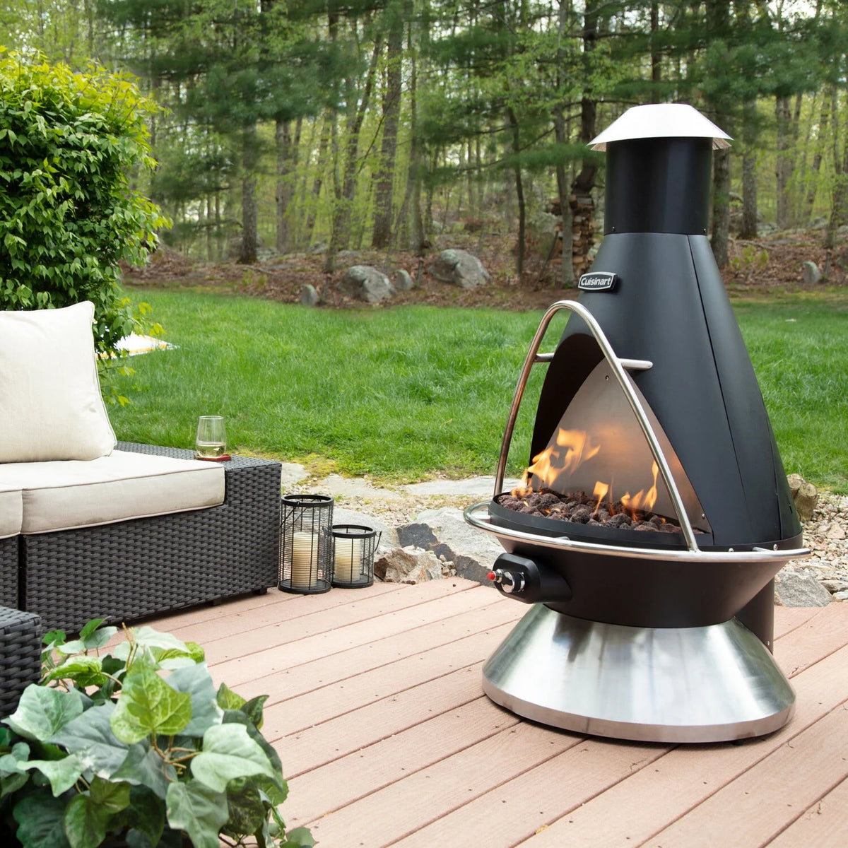 Propane Fire Pit with Tip-Over Safety Switch D273