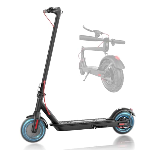 19MPH 17-Mile Range 430W Peak Motor Foldable Electric Scooter with 10" Tires & Dual Braking System F5212